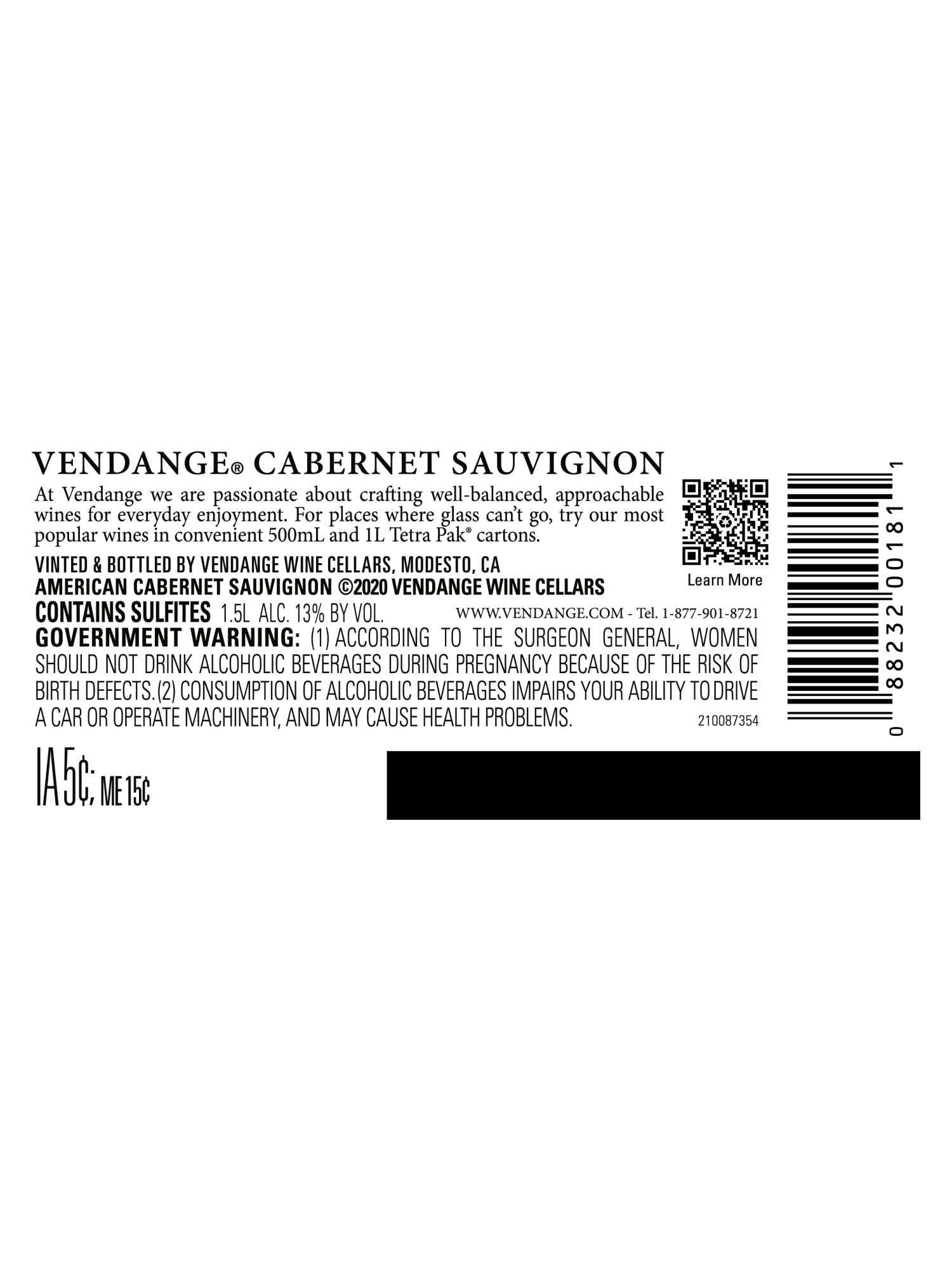 Vendange Cabernet Sauvignon 1.5L image number 4